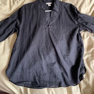 H&M Black linen Shirt